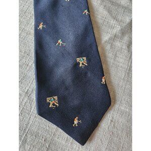 Vintage Hockey Players Necktie Tie Morris Menswear Ithaca  56 in x 4 in